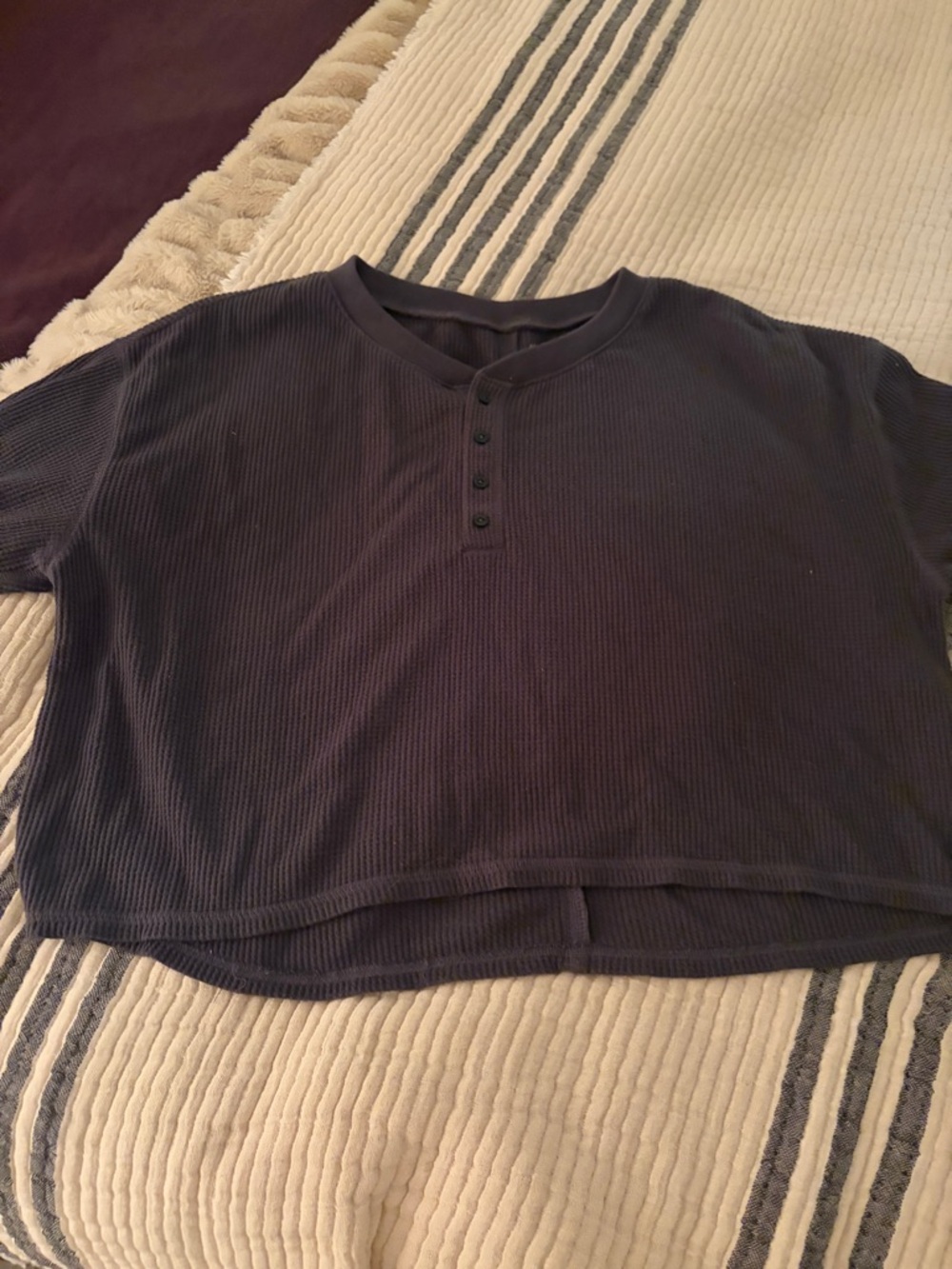 Abercrombie & Fitch Navy lounge henley